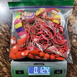 MIXED LOT Jewelry Bag Various Sizes Colors Metals Materials & Condition